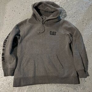 CAT Women's Gray Hoodie Sweatshirt